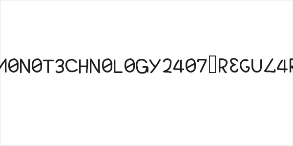 M0N0T3CHN0L0GY2407 Regular Logo