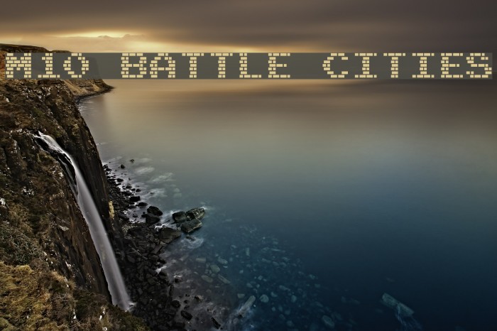 M10_BATTLE CITIES Font examples