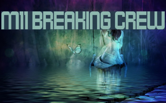 M11_BREAKING CREW Font examples