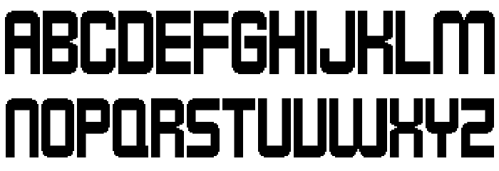 M11_BREAKING CREW Font LOWERCASE
