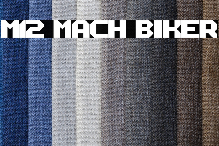 M12_MACH BIKER Font examples