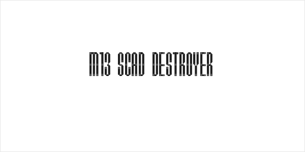 M13_SCAD DESTROYER Logo