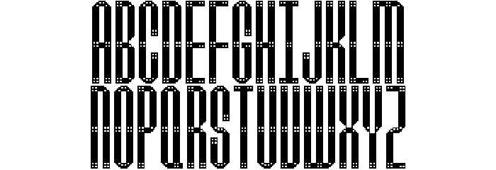 M13_SCAD DESTROYER Font LOWERCASE