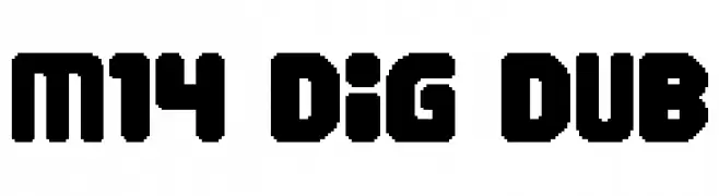 M14_DIG DUB  Frei Schriftart Herunterladen