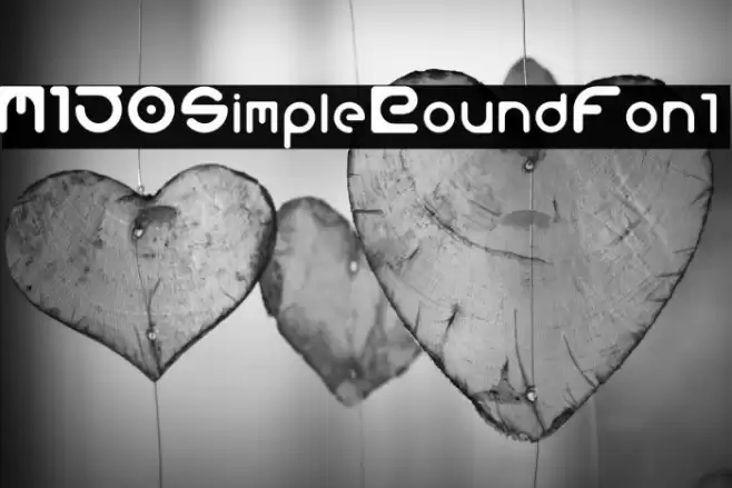 M150SimpleRoundFont Font examples