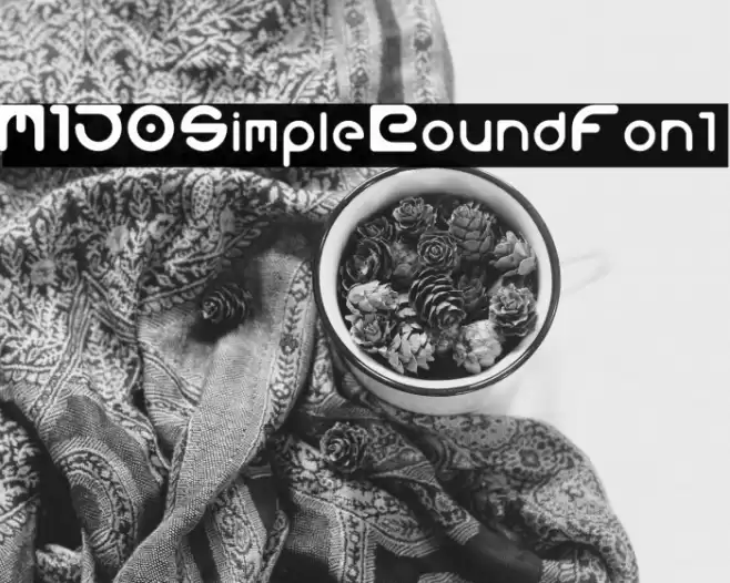 M150SimpleRoundFont Font examples