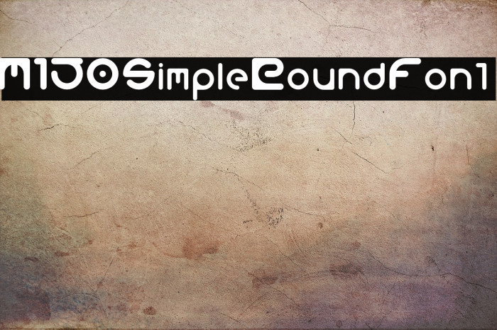 M150SimpleRoundFont Example 3