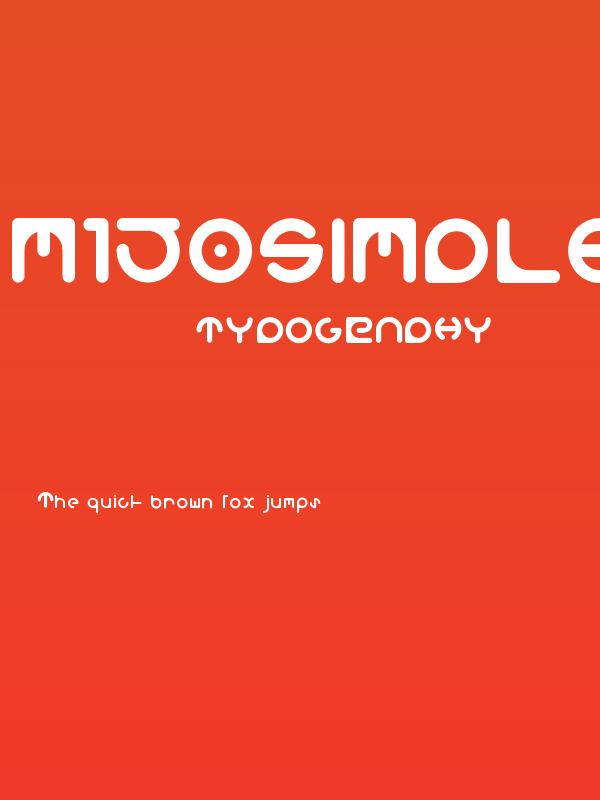 M150SimpleRoundFont Poster