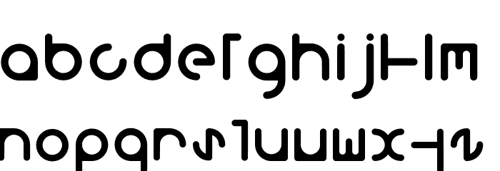 M150SimpleRoundFont Font LOWERCASE