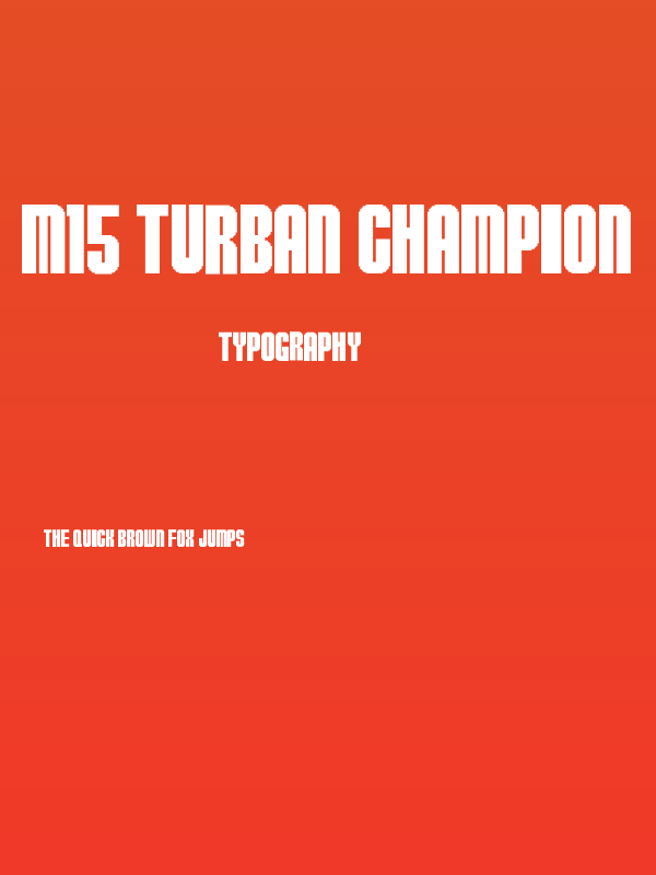 M15_TURBAN CHAMPION Poster