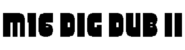 M16_DIG DUB II  Fuentes Gratis Descargar