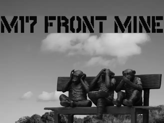 M17_FRONT MINE Font examples