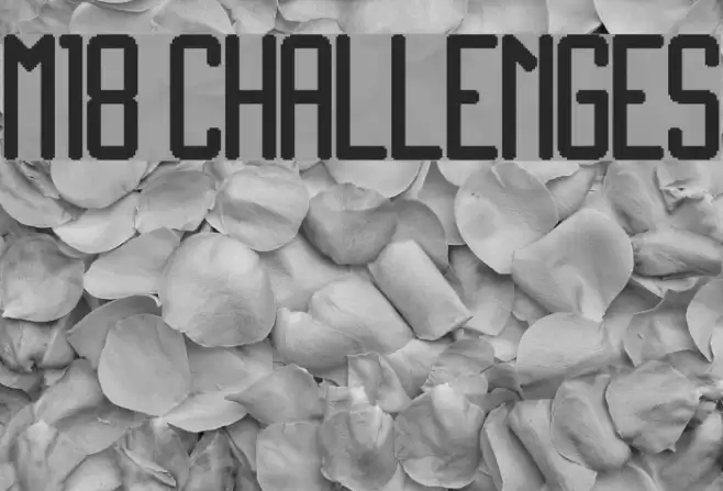 M18_CHALLENGES Font examples