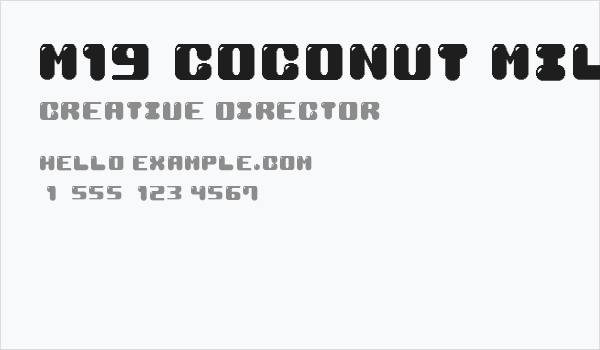 M19_COCONUT MILK Business Card