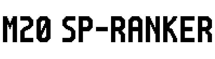 M20_SP-RANKER Font