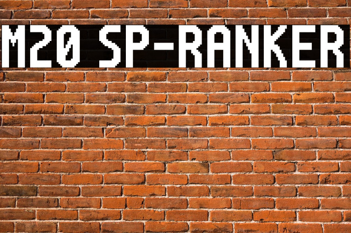 M20_SP-RANKER Font examples