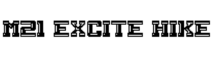M21_EXCITE HIKE  les polices de caractères gratuit tlcharger