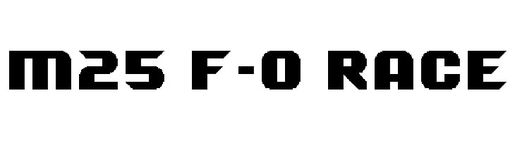 M25_F-0 RACE Font