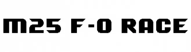 M25_F-0 RACE  تنزيل الخطوط