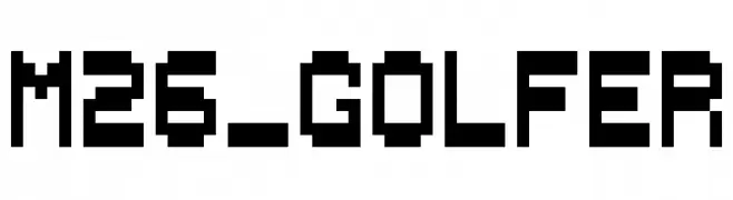 M26_GOLFER  تنزيل الخطوط