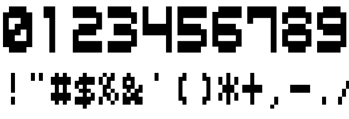 M26_GOLFER Font OTHER CHARS