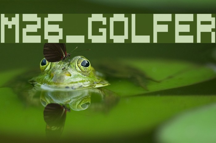 M26_GOLFER Font examples