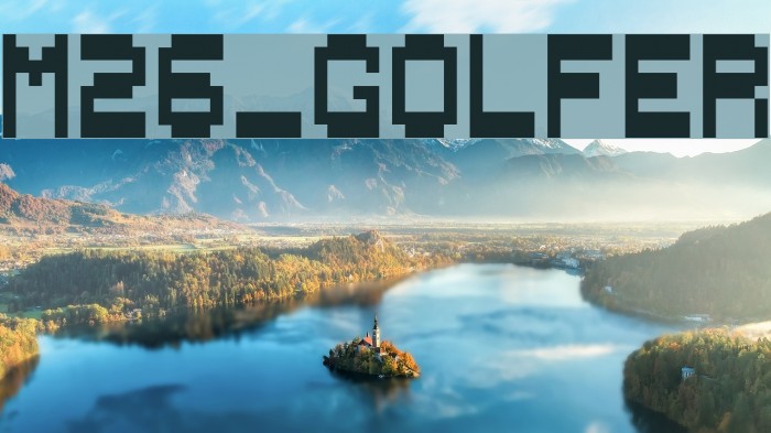 M26_GOLFER Font examples