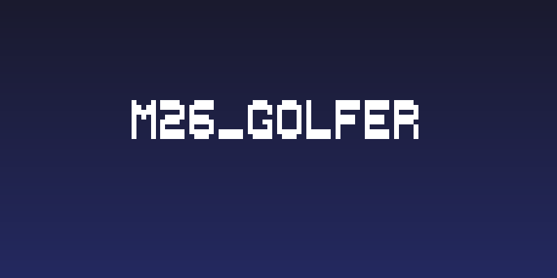 M26_GOLFER Social Header
