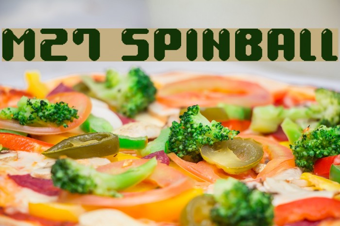 M27_SPINBALL Font examples