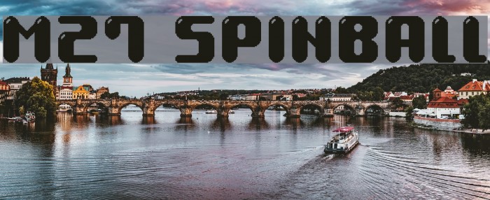 M27_SPINBALL Font examples
