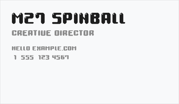 M27_SPINBALL Business Card