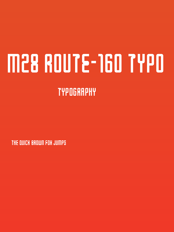 M28_ROUTE-160 TYPO Poster