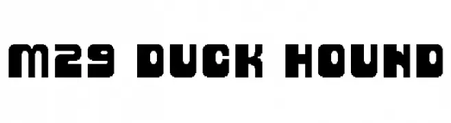 M29_DUCK HOUND  تنزيل الخطوط