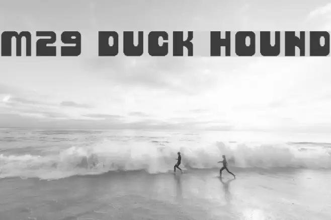 M29_DUCK HOUND Font examples