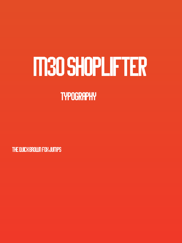 M30_SHOPLIFTER Poster