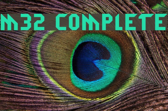 M32_COMPLETE Font examples