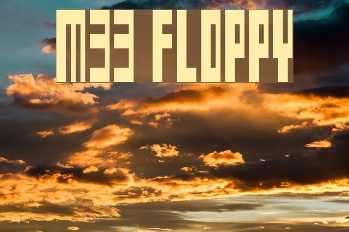 M33_FLOPPY Шрифта examples