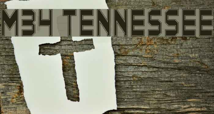 M34_TENNESSEE Font examples