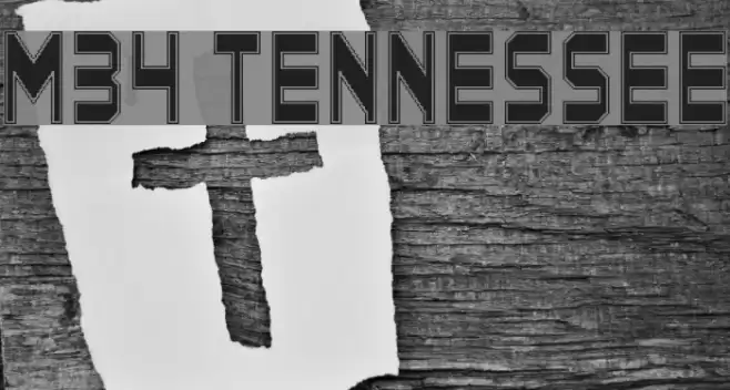 M34_TENNESSEE Font examples
