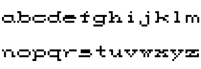 M35_CPS2 Schriftart Kleinbuchstaben
