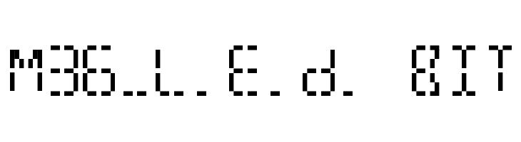 M36_L.E.D. BIT  font caratteri gratis