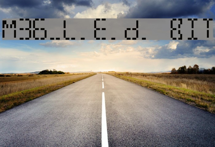 M36_L.E.D. BIT फ़ॉन्ट examples