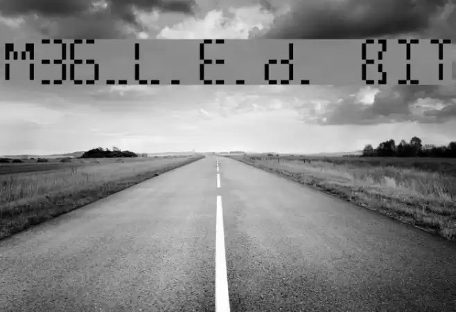 M36_L.E.D. BIT Font examples