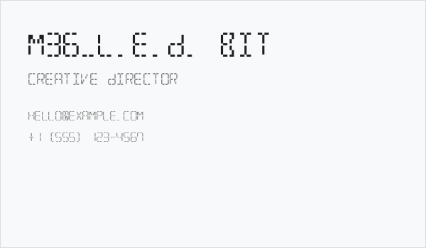 M36_L.E.D. BIT Business Card