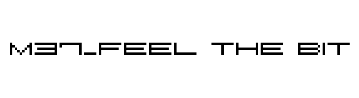 M37_FEEL THE BIT  免费字体下载
