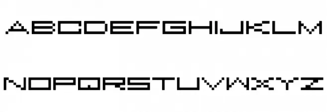 M37_FEEL THE BIT フォント 大文字