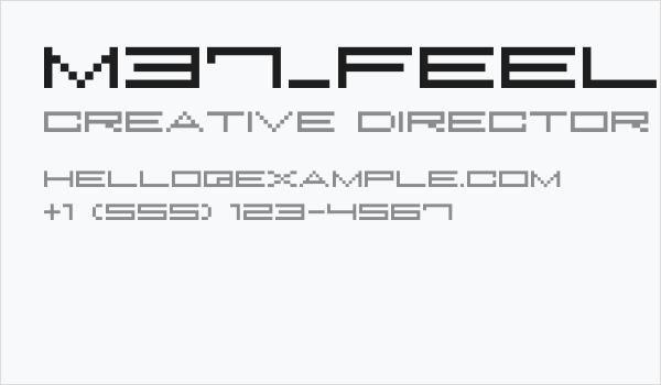 M37_FEEL THE BIT Business Card