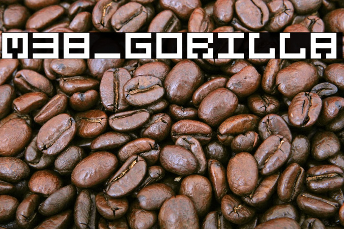 M38_GORILLA Font examples