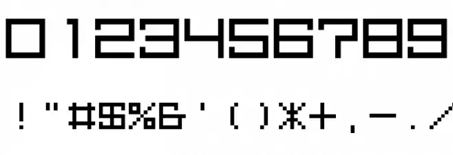 M39_SQUAREFUTURE フォント その他の文字