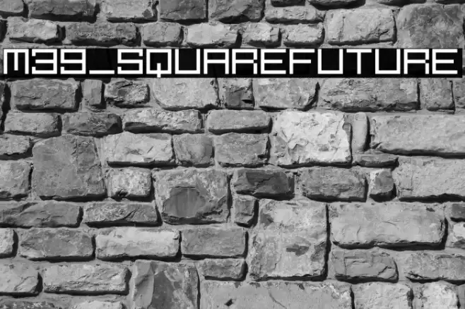 M39_SQUAREFUTURE フォント examples